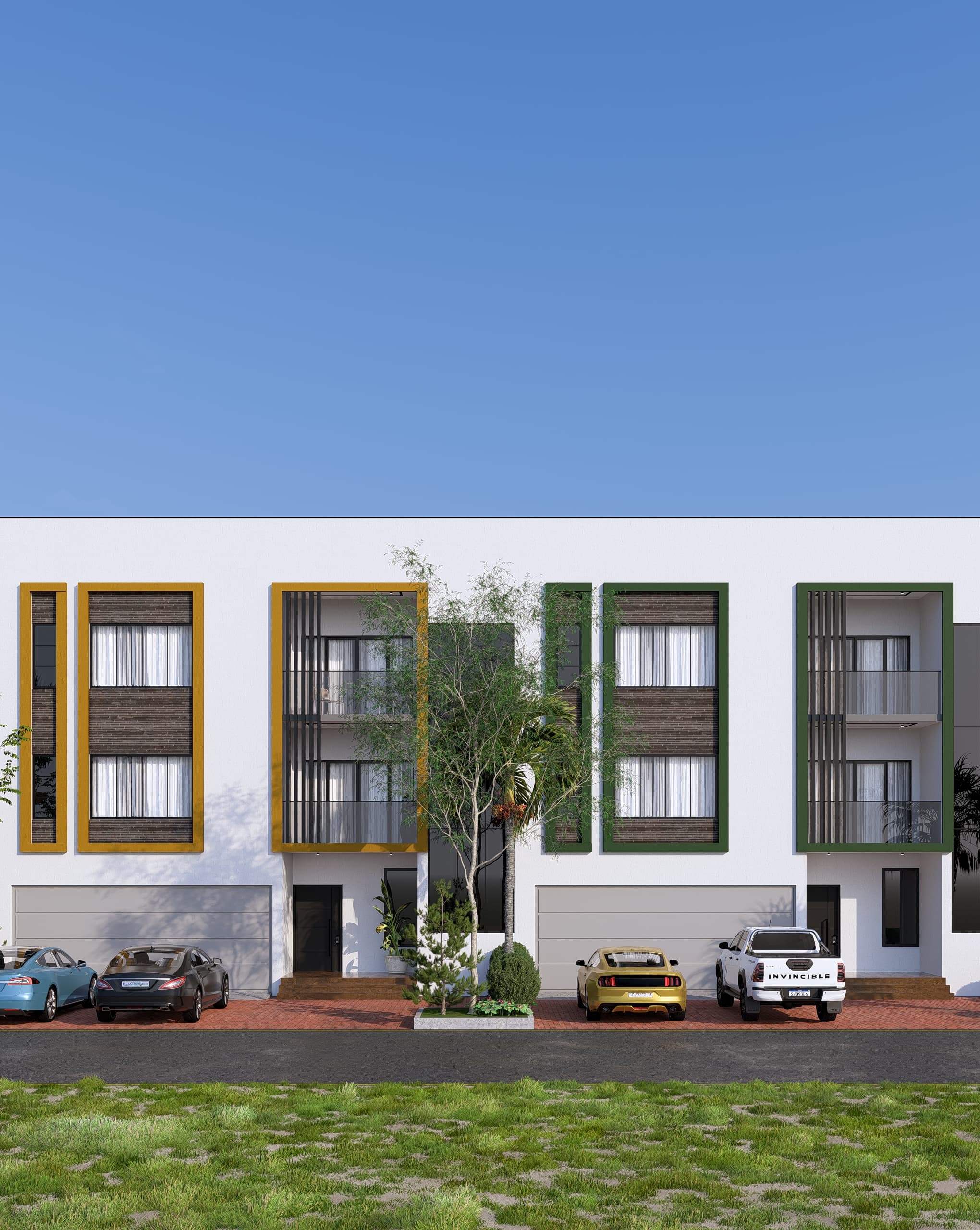 Curated Townhouse Segment Elevation