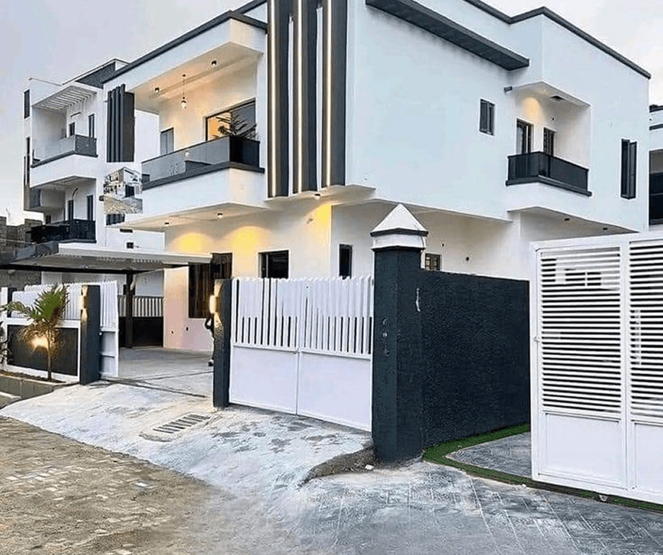 Luxury modern house facade in Abuja